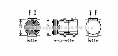 AVA QUALITY COOLING fdk435 -  Компрессор, кондиционер